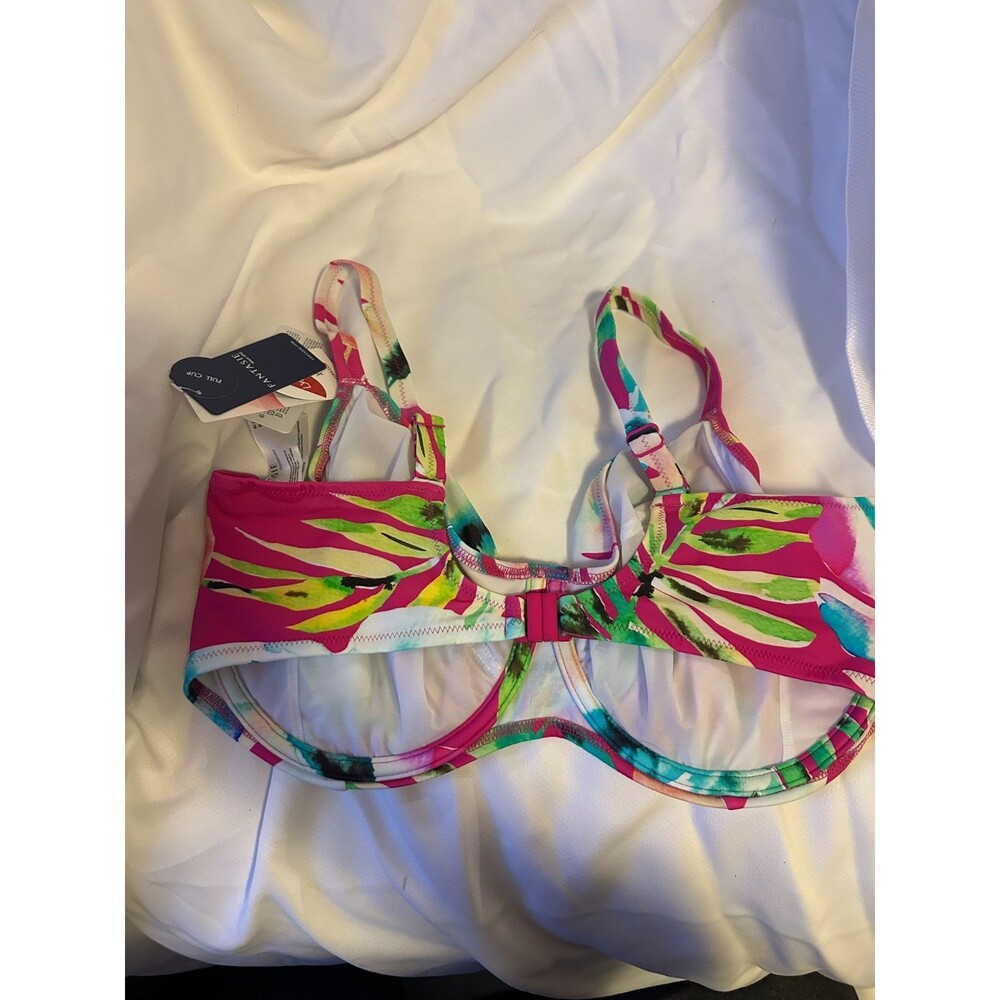 NWT Fantasie Carabelita Full Cup Wired Bikini Top Peony Size 38I - Picture 4 of 4